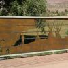 4 Ft. X 10 Ft. Steel Bridge Panel Manufactured by Steel F/X.  Installed in Virgin, Utah.